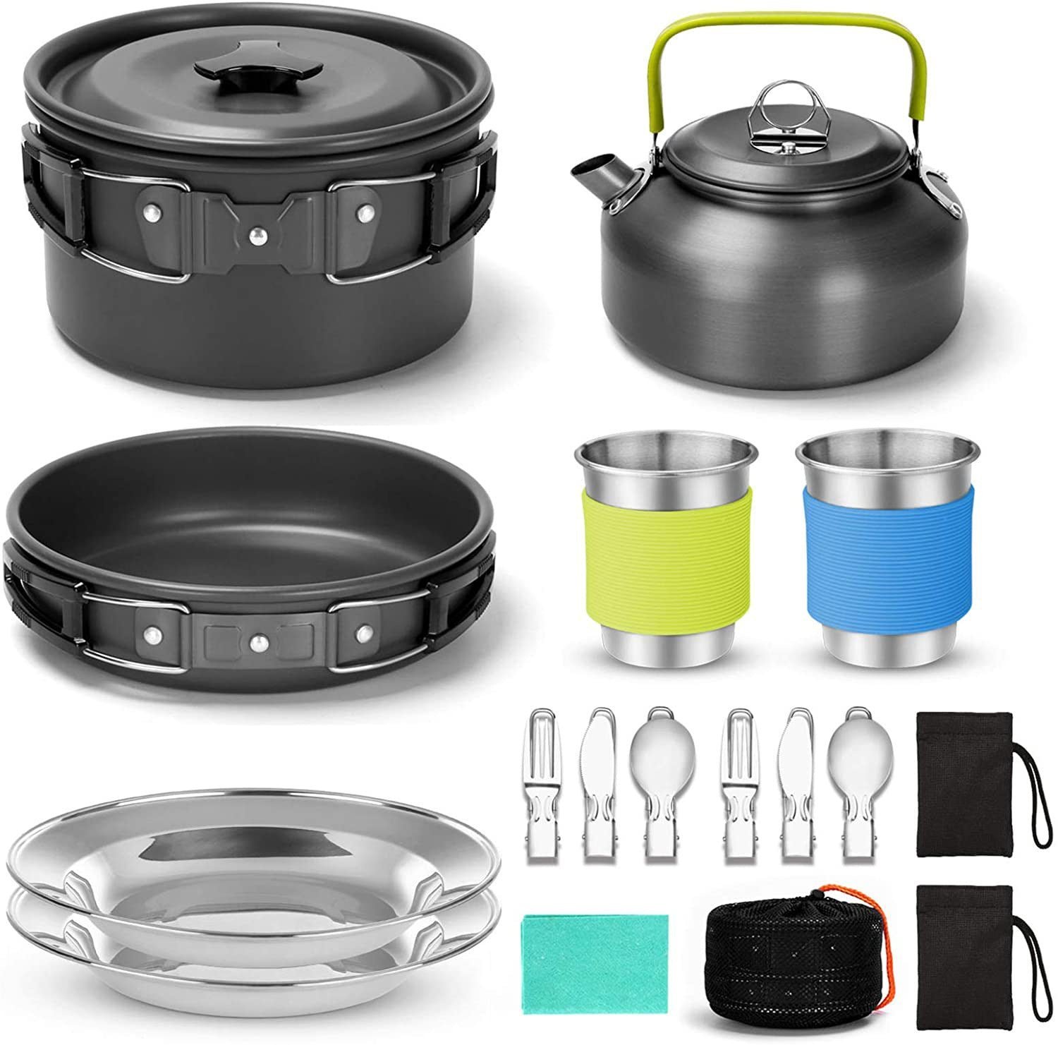 combination boiling / frying / utensil camping set combination boiling / frying / utensil camping set