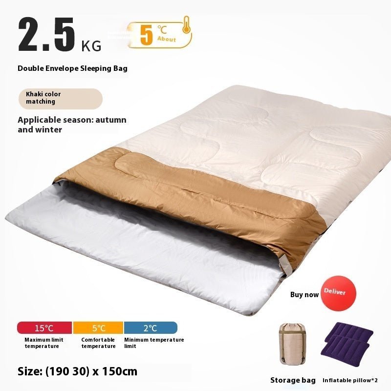 double adult outdoor camping sleeping bag double adult outdoor camping sleeping bag