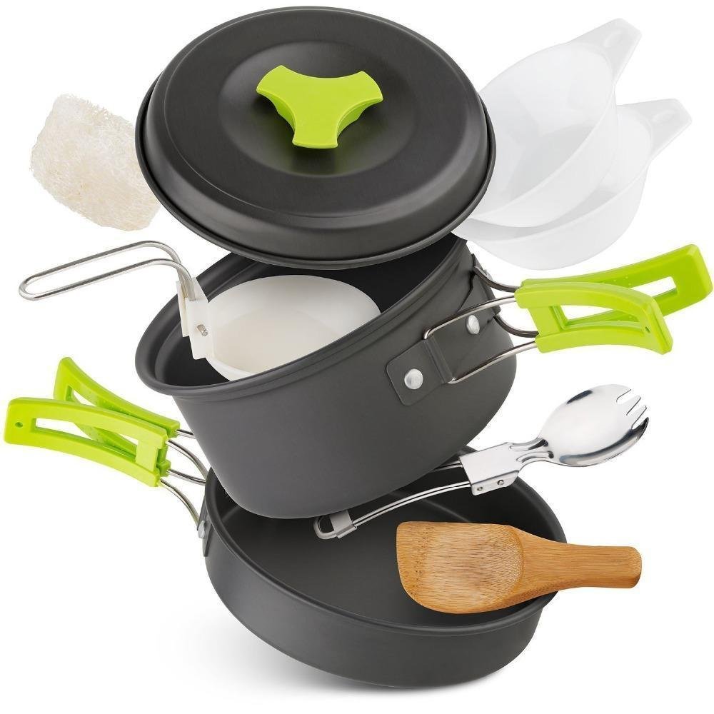 outdoor camping cookware set for 1 2 people outdoor camping cookware set for 1 2 people