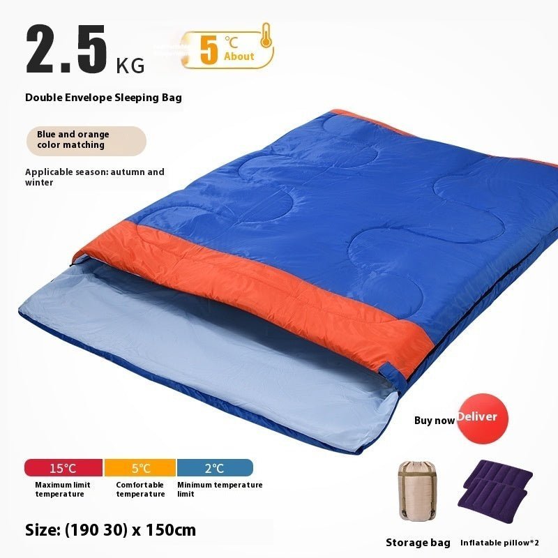 double adult outdoor camping sleeping bag double adult outdoor camping sleeping bag