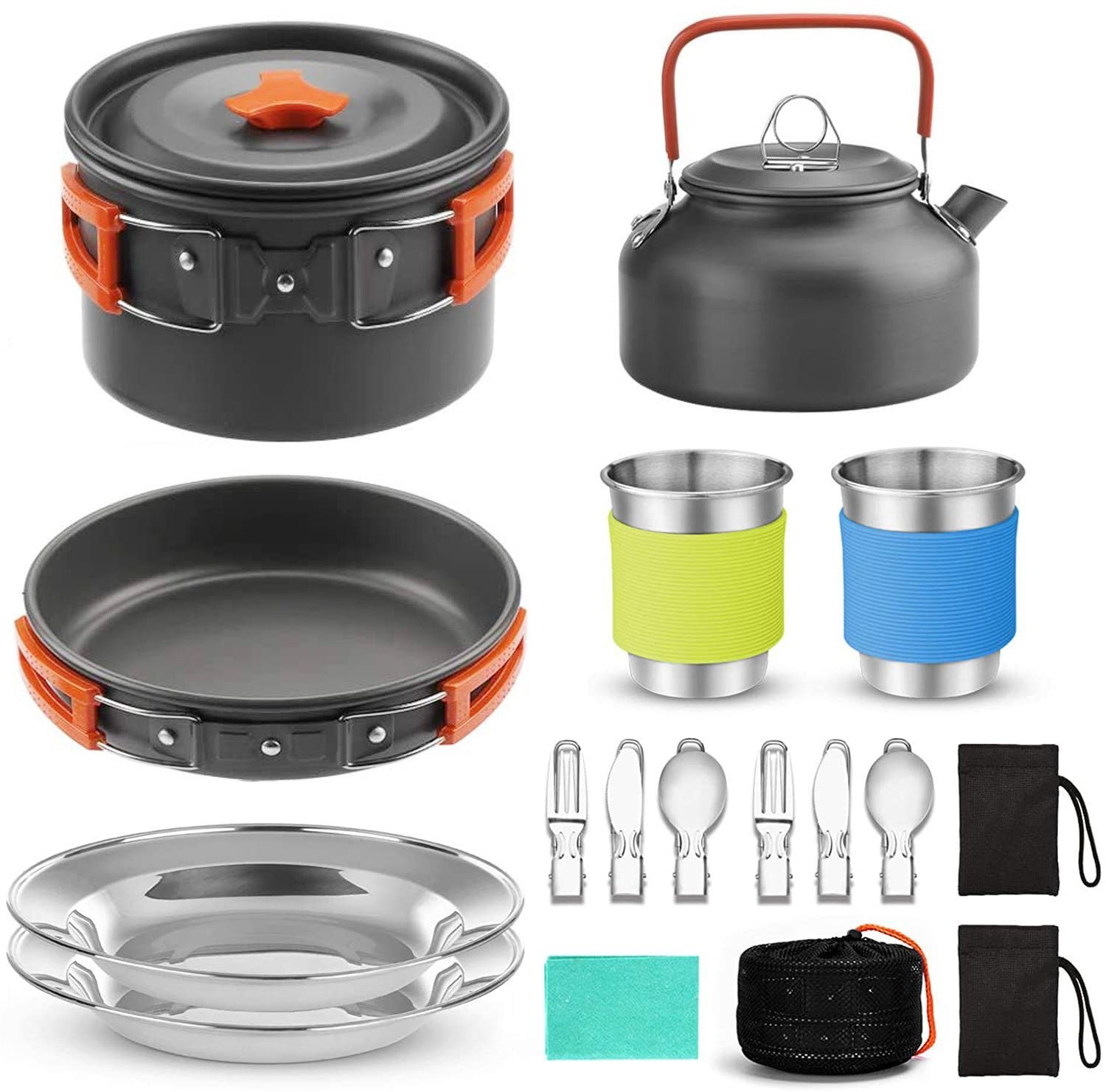 combination boiling / frying / utensil camping set combination boiling / frying / utensil camping set